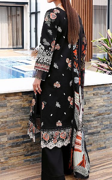 Ramsha Black Lawn Suit | Pakistani Lawn Dress in USA- Image 2