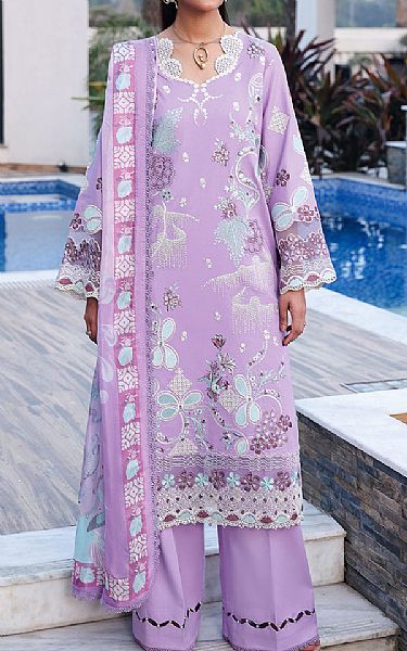 Ramsha Lilac Lawn Suit | Pakistani Lawn Dress in USA- Image 1