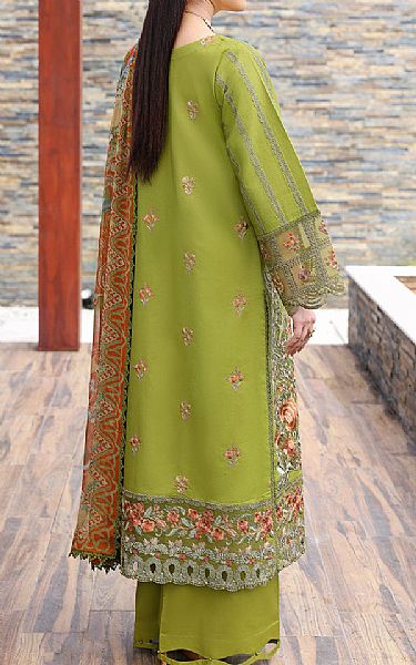 Ramsha Apple Green Lawn Suit | Pakistani Lawn Dress in USA- Image 2