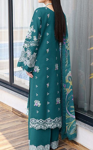 Ramsha Teal Lawn Suit | Pakistani Lawn Dress in USA- Image 2