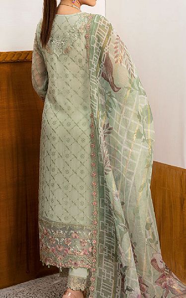 Ramsha Light Green Chiffon Suit | Pakistani Embroidered Chiffon Dresses USA- Image 2
