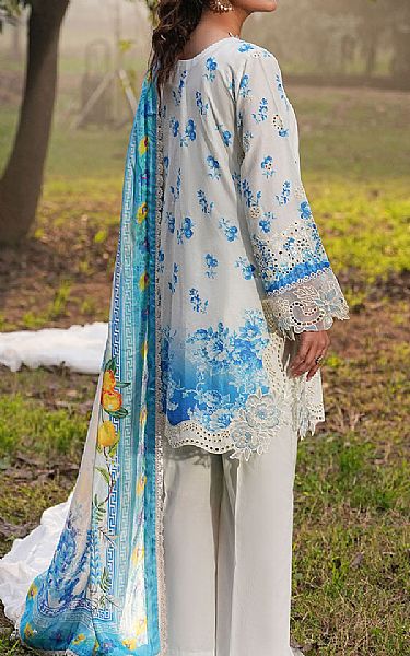 Ramsha Off-white Lawn Suit | Pakistani Lawn Dress in USA- Image 2