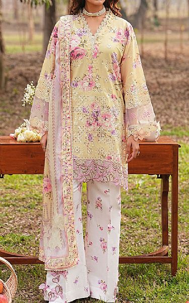 Ramsha Ivory/White Lawn Suit | Pakistani Lawn Dress in USA- Image 1