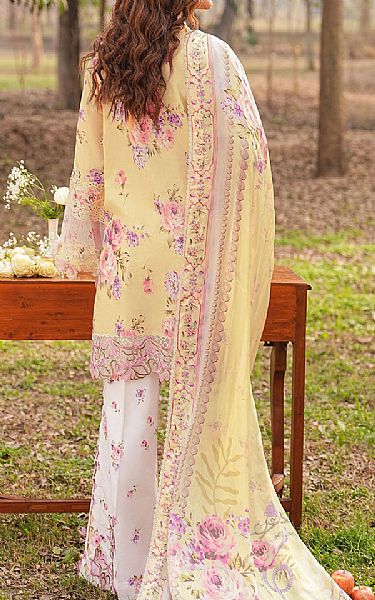 Ramsha Ivory/White Lawn Suit | Pakistani Lawn Dress in USA- Image 2