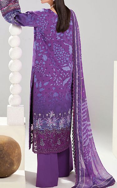 Ramsha Purple Lawn Suit | Pakistani Lawn Dress in USA- Image 2