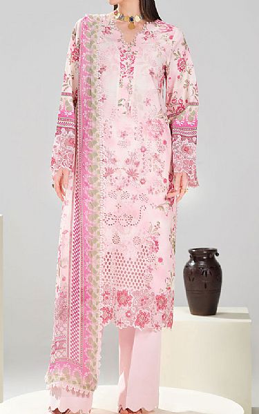 Ramsha Pink Lawn Suit | Pakistani Lawn Dress in USA- Image 1