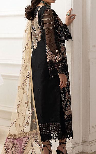Ramsha Black Organza Suit | Pakistani Embroidered Chiffon Dresses USA- Image 2