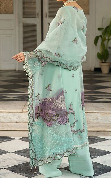 Ramsha Mint Green Chiffon Suit | Pakistani Embroidered Chiffon Dresses USA- Image 2