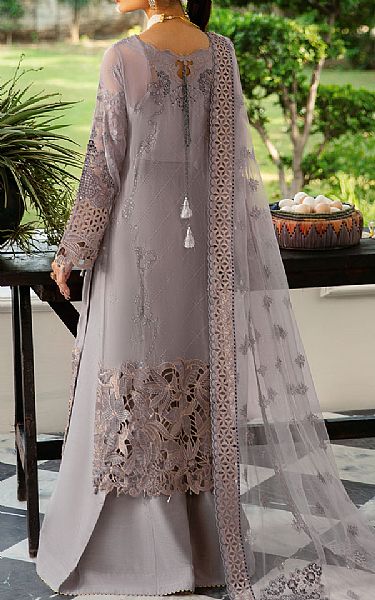 Ramsha Grey Chiffon Suit | Pakistani Embroidered Chiffon Dresses USA- Image 2