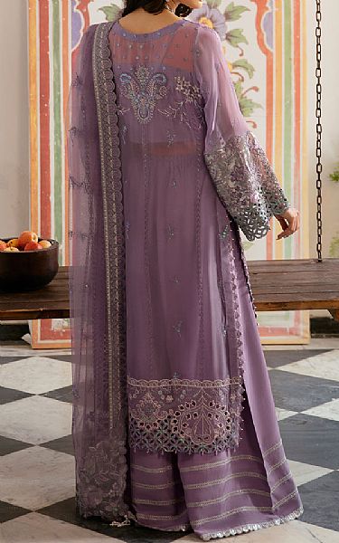 Ramsha Lavender Chiffon Suit | Pakistani Embroidered Chiffon Dresses USA- Image 2