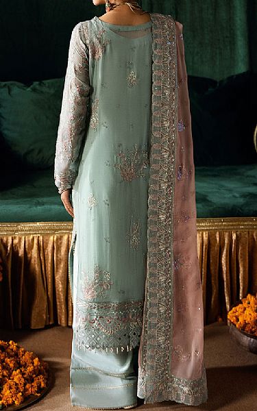 Ramsha Pastel Green Chiffon Suit | Pakistani Embroidered Chiffon Dresses USA- Image 2