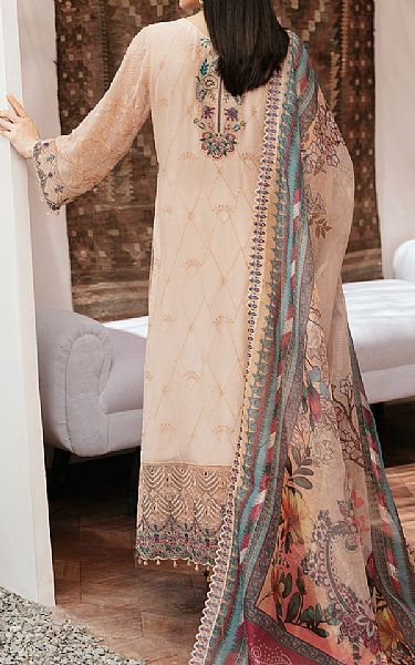 Ramsha Desert Sand Chiffon Suit | Pakistani Embroidered Chiffon Dresses USA- Image 2