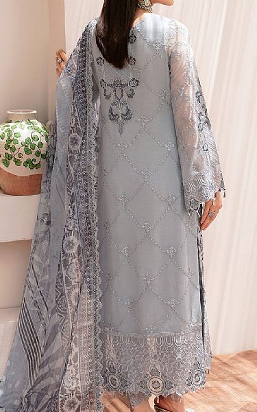 Ramsha Grey Chiffon Suit | Pakistani Embroidered Chiffon Dresses USA- Image 2