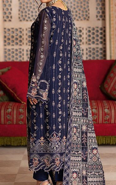 Ramsha Navy Blue Chiffon Suit | Pakistani Embroidered Chiffon Dresses USA- Image 2