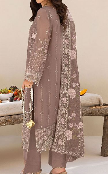Ramsha Dusty Pink Chiffon Suit | Pakistani Embroidered Chiffon Dresses USA- Image 2