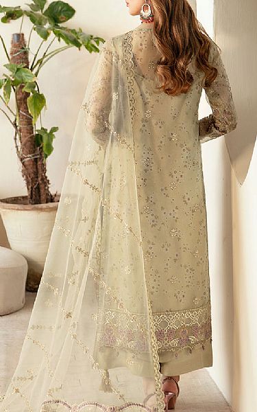 Ramsha Sage Green Organza Suit | Pakistani Embroidered Chiffon Dresses USA- Image 2
