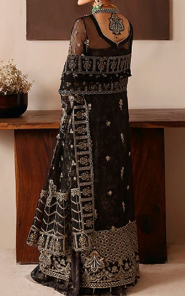 Ramsha Black Organza Suit | Pakistani Embroidered Chiffon Dresses USA- Image 2