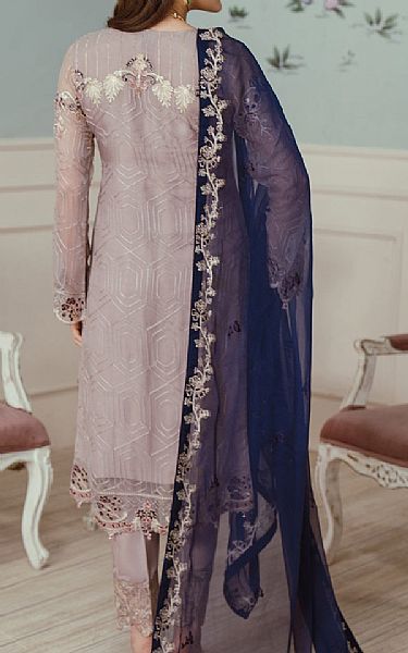 Ramsha Grey Chiffon Suit | Pakistani Embroidered Chiffon Dresses- Image 2