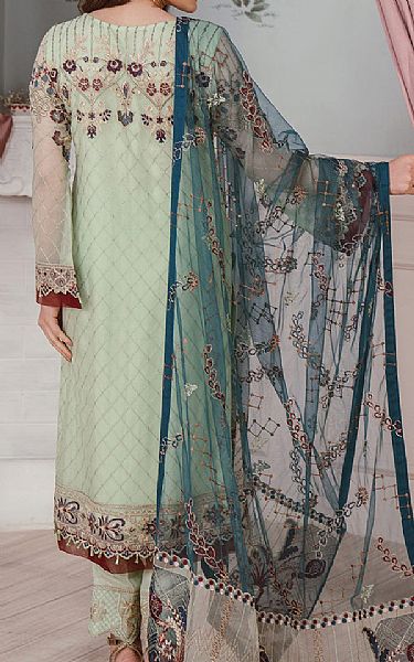Ramsha Spring Rain Chiffon Suit | Pakistani Embroidered Chiffon Dresses- Image 2