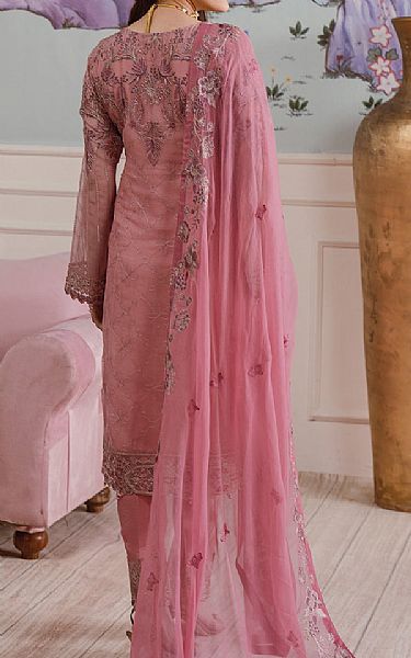Ramsha Pink Chiffon Suit | Pakistani Embroidered Chiffon Dresses USA- Image 2