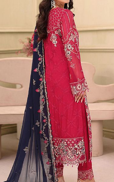 Ramsha Red Chiffon Suit | Pakistani Embroidered Chiffon Dresses USA- Image 2