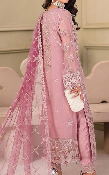 Ramsha Sea Pink Chiffon Suit | Pakistani Embroidered Chiffon Dresses USA- Image 2