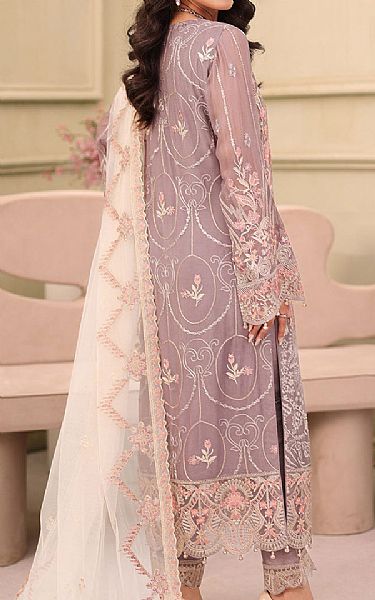 Ramsha Mauve Chiffon Suit | Pakistani Embroidered Chiffon Dresses USA- Image 2