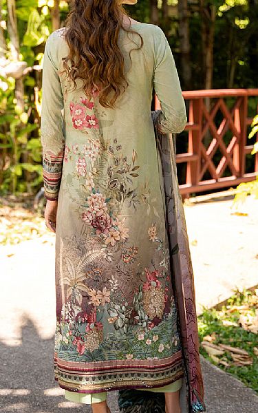 Ramsha Pistachio Green Lawn Suit | Pakistani Lawn Dress in USA- Image 2