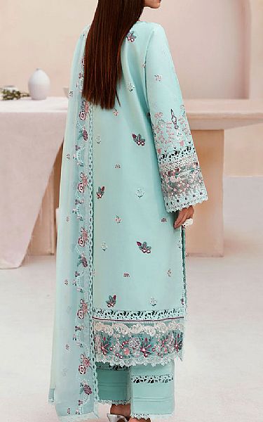 Ramsha Turquoise Lawn Suit | Pakistani Lawn Dress in USA- Image 2