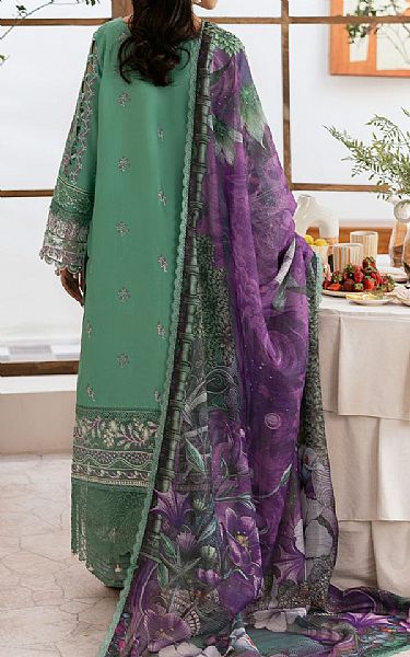 Ramsha Sea Green Lawn Suit | Pakistani Lawn Dress in USA- Image 2