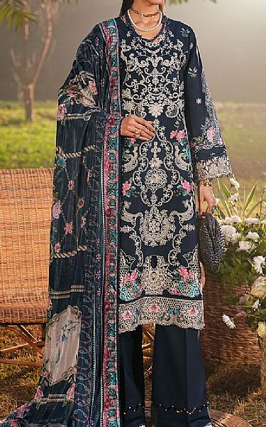 Ramsha Navy Blue Lawn Suit | Pakistani Lawn Dress in USA- Image 1