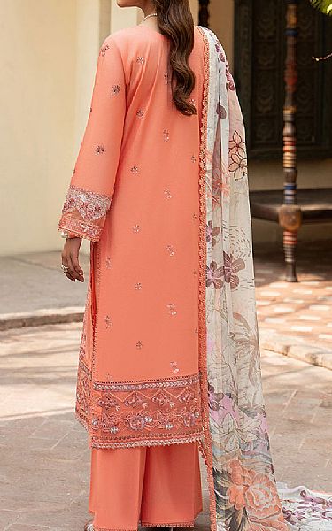 Ramsha Peach Lawn Suit | Pakistani Lawn Dress in USA- Image 2