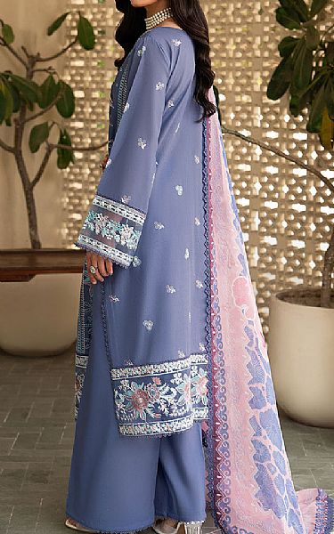 Ramsha Cadet Blue Lawn Suit | Pakistani Lawn Dress in USA- Image 2