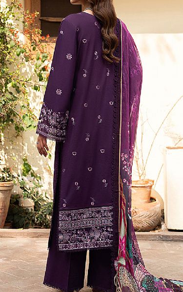 Ramsha Plum Lawn Suit | Pakistani Lawn Dress in USA- Image 2