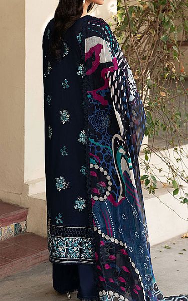 Ramsha Navy Blue Lawn Suit | Pakistani Lawn Dress in USA- Image 2