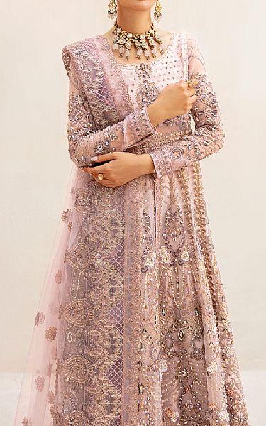 Ramsha Rose Pink Organza Suit | Pakistani Embroidered Chiffon Dresses USA- Image 2