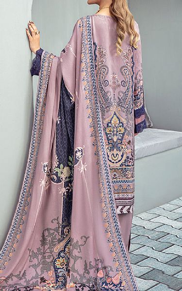 Ramsha Mauve Linen Suit | Pakistani Dresses in USA- Image 2
