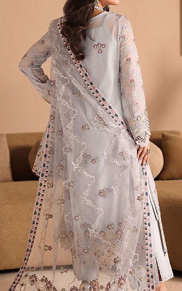 Ramsha Grey Chiffon Suit | Pakistani Embroidered Chiffon Dresses USA- Image 2