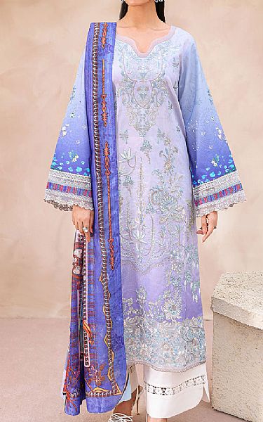 Ramsha Lilac Lawn Suit | Pakistani Lawn Dress in USA- Image 1