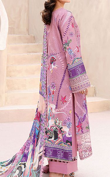 Ramsha Pink Lawn Suit | Pakistani Lawn Dress in USA- Image 2