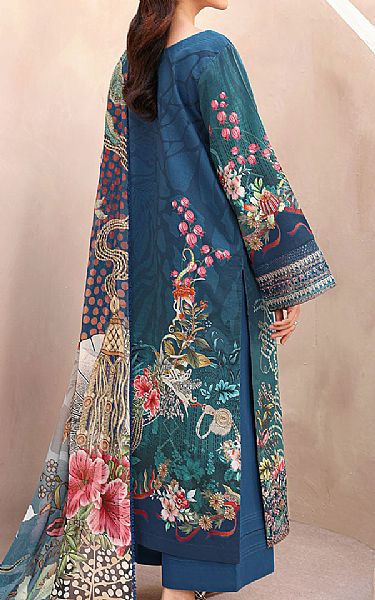 Ramsha Teal Lawn Suit | Pakistani Lawn Dress in USA- Image 2