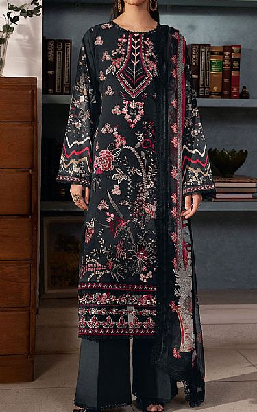 Ramsha Black Lawn Suit | Pakistani Lawn Dress in USA- Image 1
