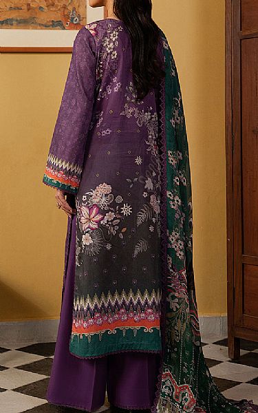 Ramsha Purple Lawn Suit | Pakistani Lawn Dress in USA- Image 2