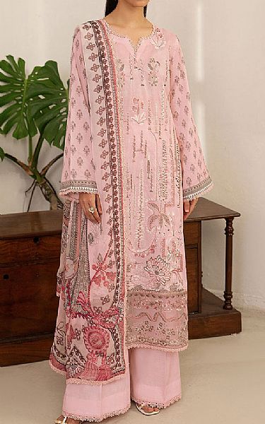 Ramsha Pink Lawn Suit | Pakistani Lawn Dress in USA- Image 1