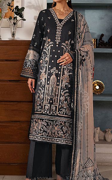 Ramsha Black Lawn Suit | Pakistani Lawn Dress in USA- Image 1