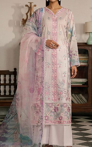 Ramsha Lilac Lawn Suit | Pakistani Lawn Dress in USA- Image 1