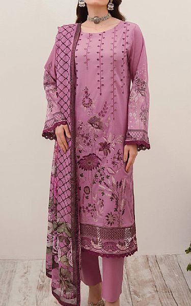 Ramsha Pink Lawn Suit | Pakistani Lawn Dress in USA- Image 1