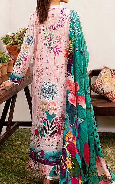 Ramsha Oyster Pink Lawn Suit | Pakistani Lawn Dress in USA- Image 2