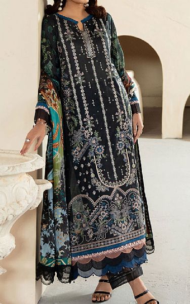 Ramsha Black Lawn Suit | Pakistani Lawn Dress in USA- Image 1