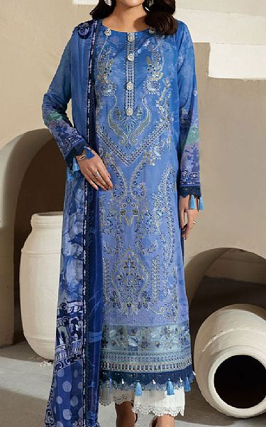 Ramsha Denim Blue Lawn Suit | Pakistani Lawn Dress in USA- Image 1